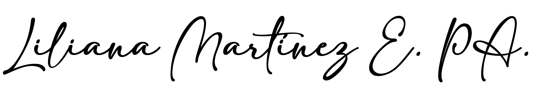 Liliana Martínez Signature